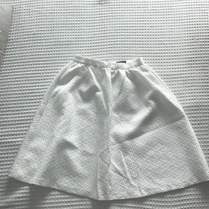 High Waisted White skirt